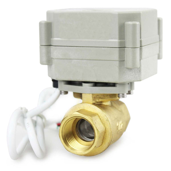 HSH-Flo 1/2" 3/4" 1" 1-1/4" 12V/24VDC  Brass/Copper On/Off Normally Closed Electrical Motorized Ball Valve