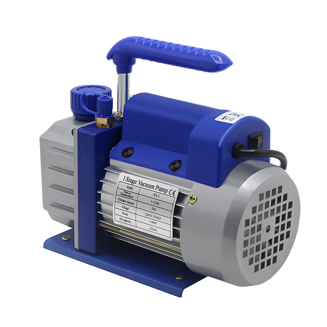 Vacuum Pump 110V/220V 3CFM/2.5CFM Air Conditioning Refrigeration Electromechanical Maintenance RS1