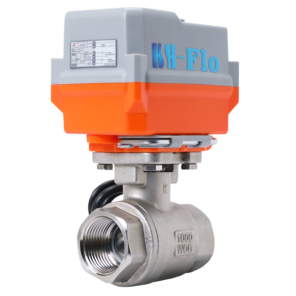 1/2" 3/4" 1" 2" 24VAC/DC 4-20ma 2 Way CF8 Proportional Integral Control Motorized Ball Valve Delivery From Canada