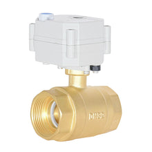 Load image into Gallery viewer, HSH-Flo Brass 2 Way DC24V CR201 Electric Motorized Ball Valve 2 Wires Switching Control Valve
