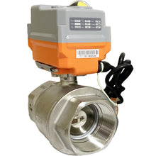 Load image into Gallery viewer, HSH-Flo 1/2&quot; 3/4&quot; 1&quot; 2&quot; 24VAC/DC 110VAC/220VAC 0-10V/4-20ma 2 Way CF8 Proportional Integral Control Motorized Ball Valve
