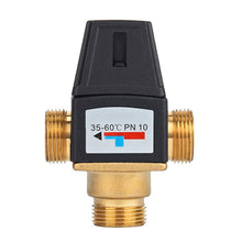 Load image into Gallery viewer, Thermostatic Mixing Valve Brass DN20/DN25 Hot And Cold Water Temperature Regulation Hot Water Circulation
