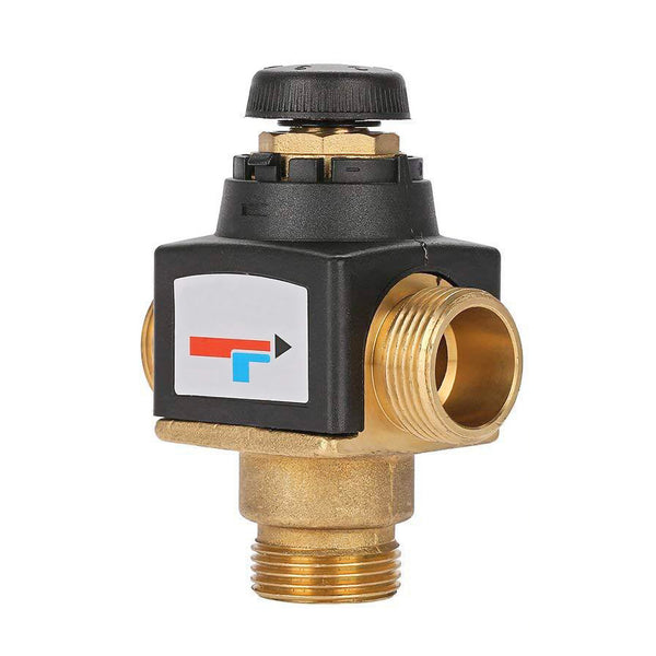 Thermostatic Mixing Valve Brass DN20/DN25 Hot And Cold Water Temperature Regulation Hot Water Circulation