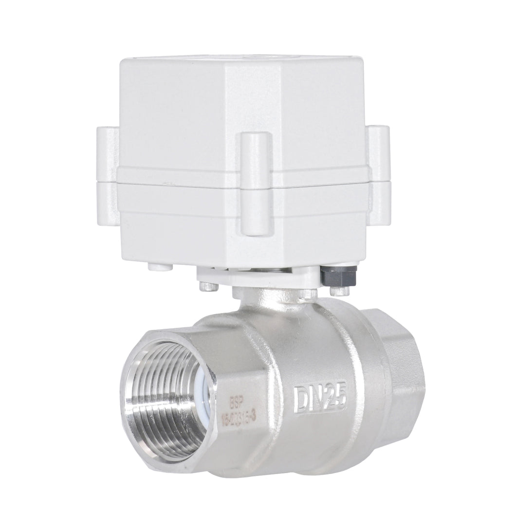HSH-Flo Stainless Steel 2 Way DC9-24V 4-20mA Proportional Integral Modulating Ball Valve Electric Motorized Control Valve Position Feedback