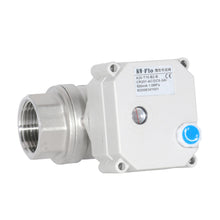 Load image into Gallery viewer, HSH-Flo Stainless Steel 2 Way AC110-230V CR502 Electric Motorized Ball Valve 5 Wires Switching Control Valve Auto Return When Power Off &amp; Position Feedback
