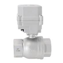 Load image into Gallery viewer, HSH-Flo Stainless Steel 2 Way AC24V/DC12-24V CR301 Electric Motorized Ball Valve 3 Wires Switching Control Valve
