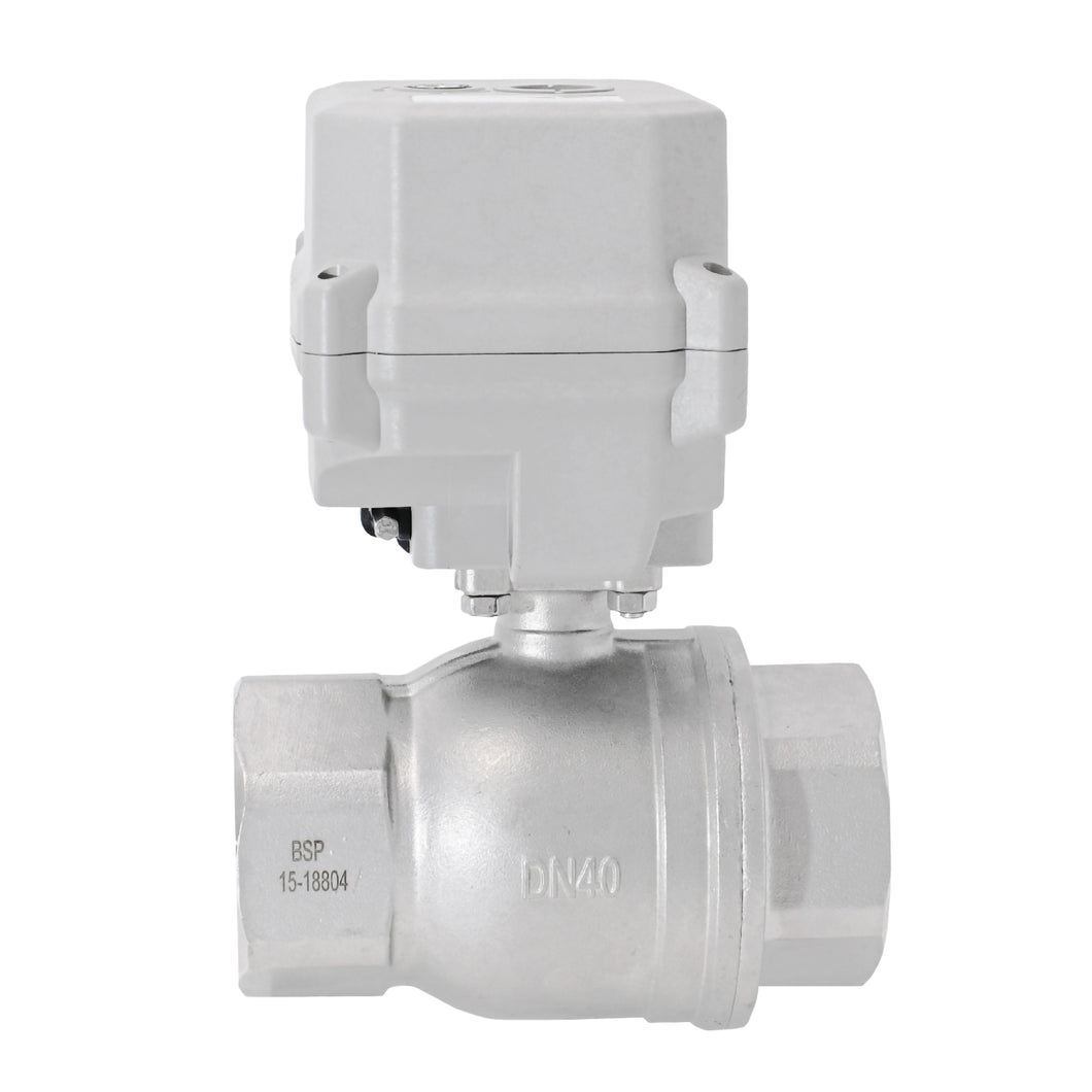 HSH-Flo Stainless Steel 2 Way AC24V/DC12-24V CR301 Electric Motorized Ball Valve 3 Wires Switching Control Valve