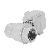 Load image into Gallery viewer, HSH-Flo Stainless Steel 2 Way AC/DC9-24V CR202 Electric Motorized Ball Valve 2 Wires Switching Control Valve Auto Return When Power Off
