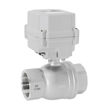 Load image into Gallery viewer, HSH-Flo Stainless Steel 2 Way AC24V/DC12-24V CR301 Electric Motorized Ball Valve 3 Wires Switching Control Valve
