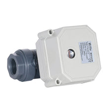 Load image into Gallery viewer, HSH-Flo PVC 2 Way DC12V CR501 Electric Motorized Ball Valve 5 Wires Switching Control Valve Position Feedback
