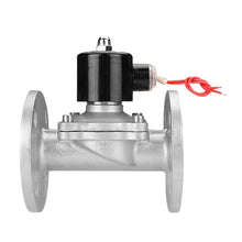 Load image into Gallery viewer, Stainless Steel Flange Solenoid Valve 1/2&quot;~2&quot; DC12V/24V AC110V/220V Normally Closed Direct Acting Diaphragm Type Solenoid Valve
