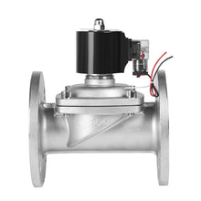 Load image into Gallery viewer, Stainless Steel Flange Solenoid Valve 1/2&quot;~2&quot; DC12V/24V AC110V/220V Normally Closed Direct Acting Diaphragm Type Solenoid Valve
