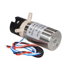 Load image into Gallery viewer, 12V/24V Solenoid Valve Two-position Three-way Normally Closed T-type Micro Diaphragm Valve Resistant to Weak Acids and Alkalis Quick Installation PPS Plastic KE03TB

