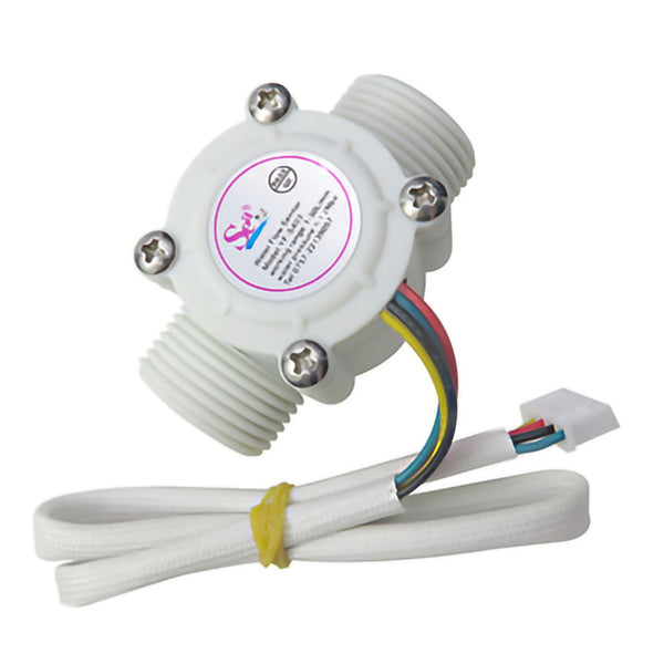 5VDC Water Flow Sensor G3/4" Turbine Flowmeter Industrial-grade Large Flowmeter Pulse Signal With Temperature Sensing