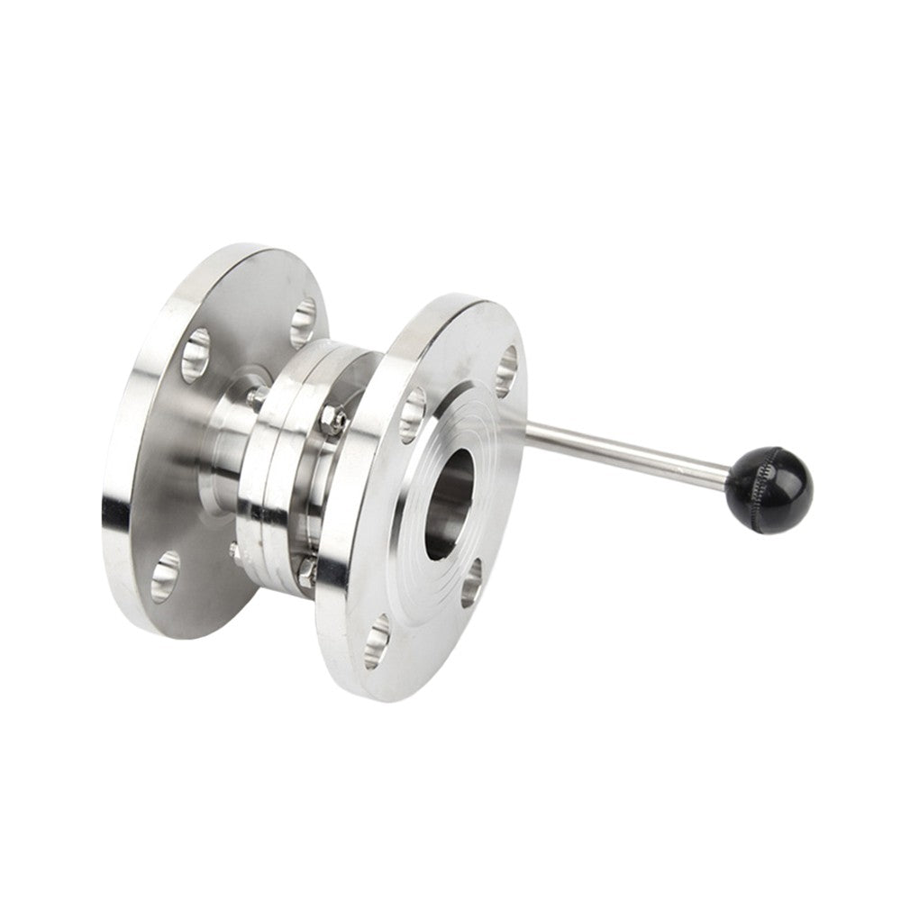 Sanitary Flange Type Quick Connect Butterfly Valve PN10 Stainless Steel Manual Quick Installation Butterfly Valve